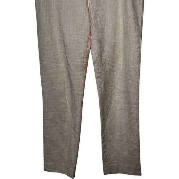 Club Monaco Peach Pink Texutred Straight Leg Pants Size 0 Trouser Dress Pants - Picture 3 of 10